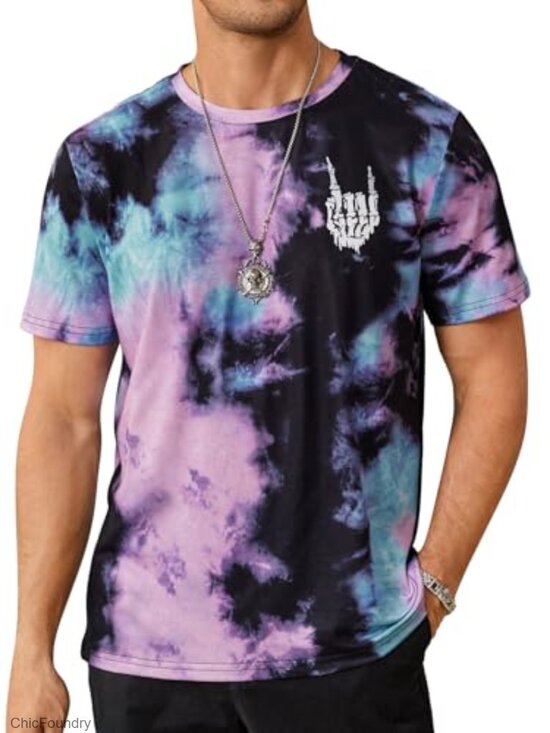 Other - Men's Graphic Tee Crew Neck Short Sleeve Regular Fit Polyester T-Shirt